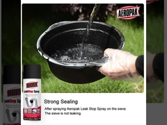 Μαύρη διαρροή υγρού σφραγίσματος αερολύματος χρώματος ψεκασμού Σφραγίσματος επικάλυψης 400 ml Γεμισμένο