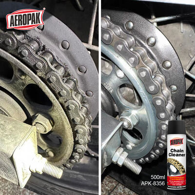Aeropak 500ml Aerosol O-ring X-ring Z-ring Chains Cycle Chain Bike Cleaner Spray Chain Cleaner Cleaner for Removing Stain Scale