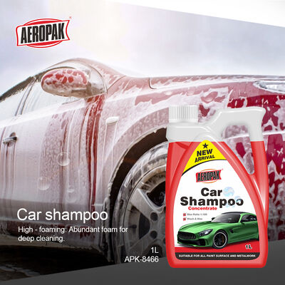 Aeropak 1000ml Lemon Fragrance Car Wash Liquid Rich Foam Car Shampoo in Plastic Bottle for Cleaning and Removing Dirt