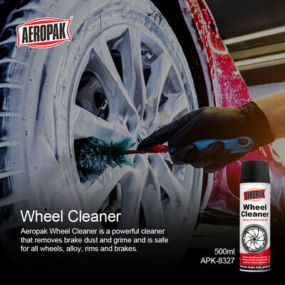 AEROPAK 500ml Wheel Tire Cleaner Liquid Brake Cleaning Spray Multi-Use for Car Care Quickly Clean Dry Unscented 3-Year