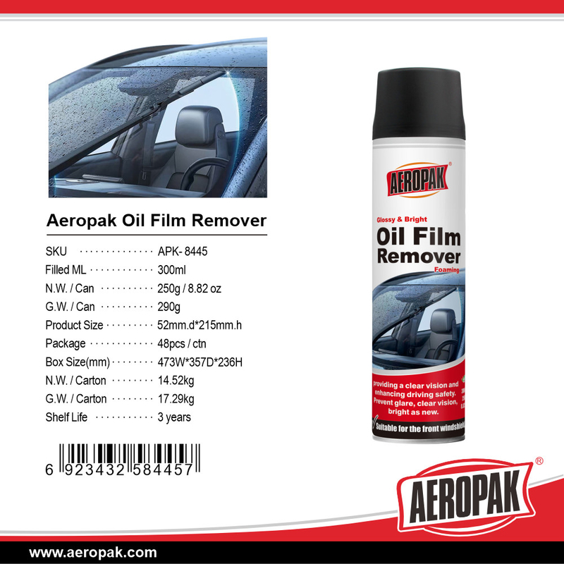Experience a Bright and Glossy Finish with Automotive Cleaning Products Aeropak Oil Film Remover