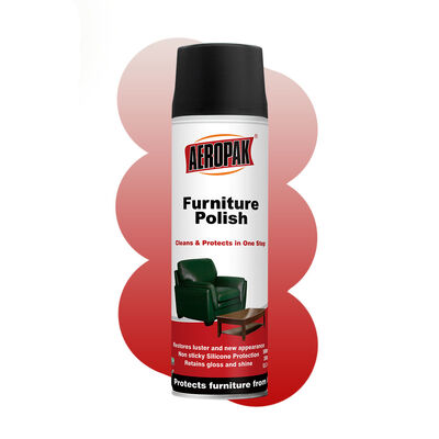 Aeropak 500ml Aerosol Spray Wood Furniture Cleaner Care Cleaner Φιλικό προς το περιβάλλον Υγρό Αιθέριο Έλαιο Υψηλού Περιεχομένου Βερνίκι ξύλου