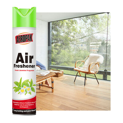 Aeropak 330ml Aerosol Jasmin Scent Χρήση Αποτελεσματικός Εξάλειπτης Οσμών Μακροχρόνια φιλική προς το περιβάλλον, ασφαλής για κατοικίδια ζώα, ασφαλής για παιδιά, ανανεωτικό αέρα